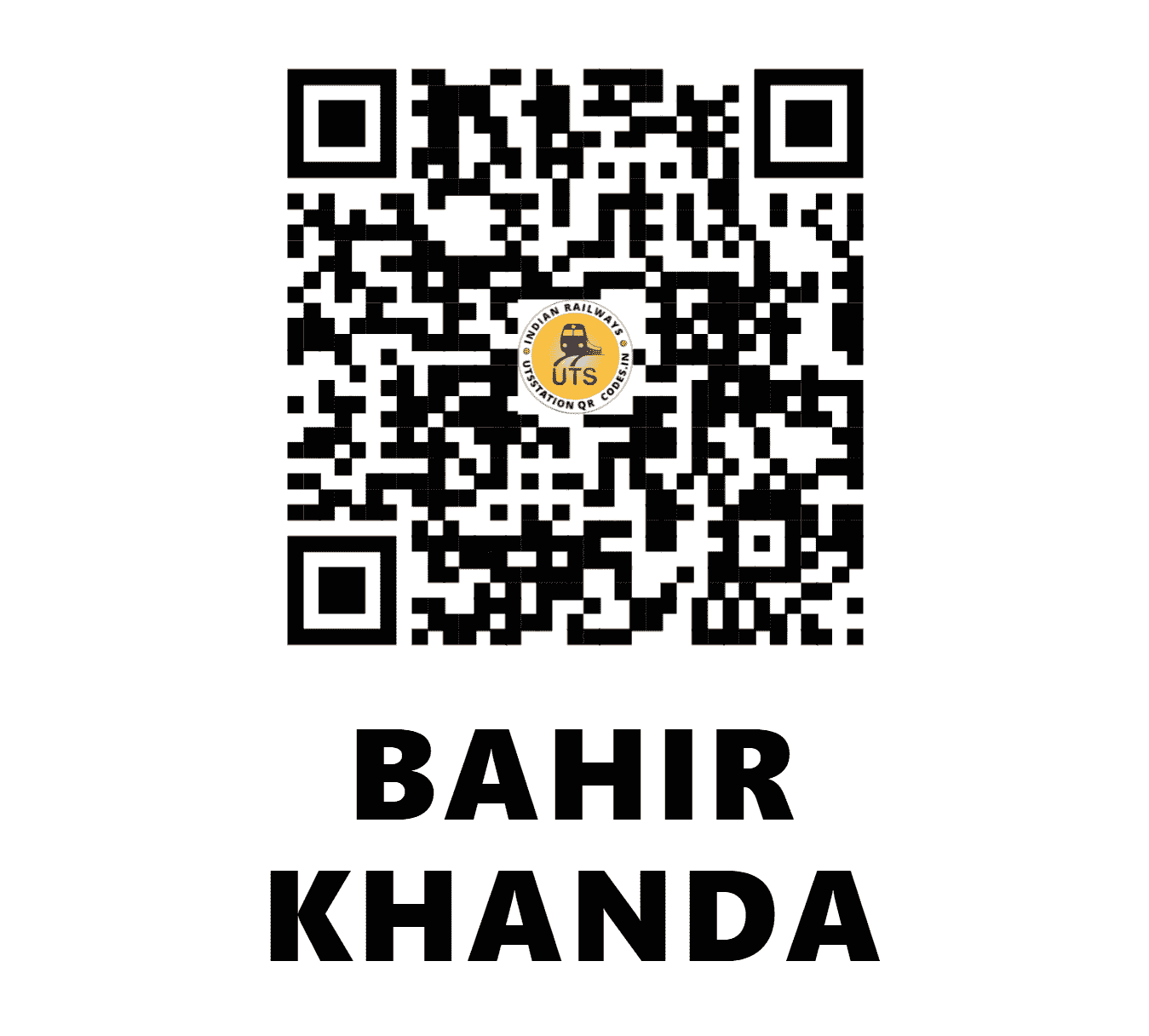 UTS QR Code for BAHIR KHANDA - BAHW (ER - WEST BENGAL)